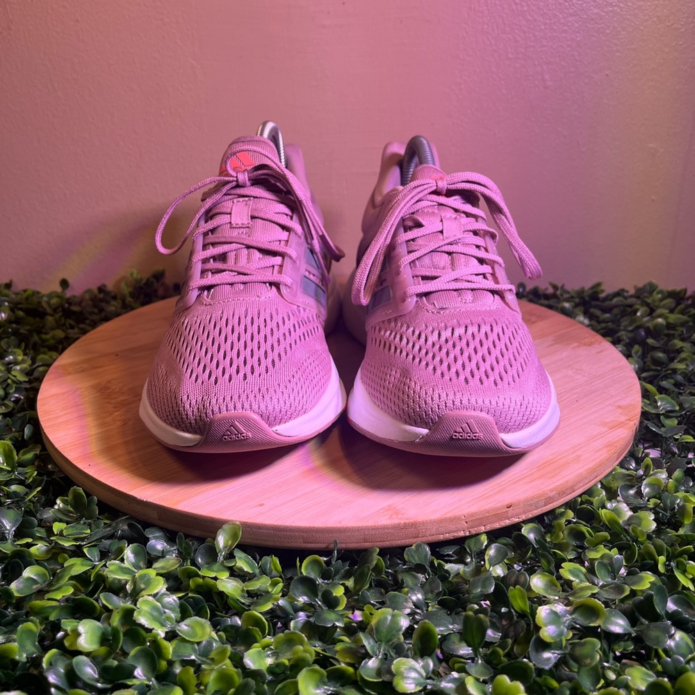 🔥 ADIDAS EQ21 RUN MAGIG MAUVE PURPLE WOMENS ATHLETIC RUNNING SHOES SIZE 7 - Picture 3 of 9